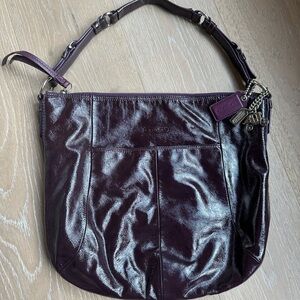 Coach Purse. Plum medium shoulder bag.